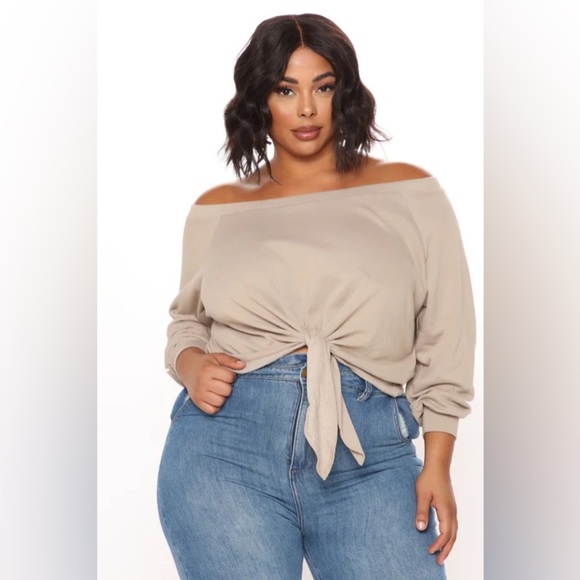 NWT Fashion Nova Too Blessed To Stress Cropped Sweatshirt XL - Picture 1 of 12